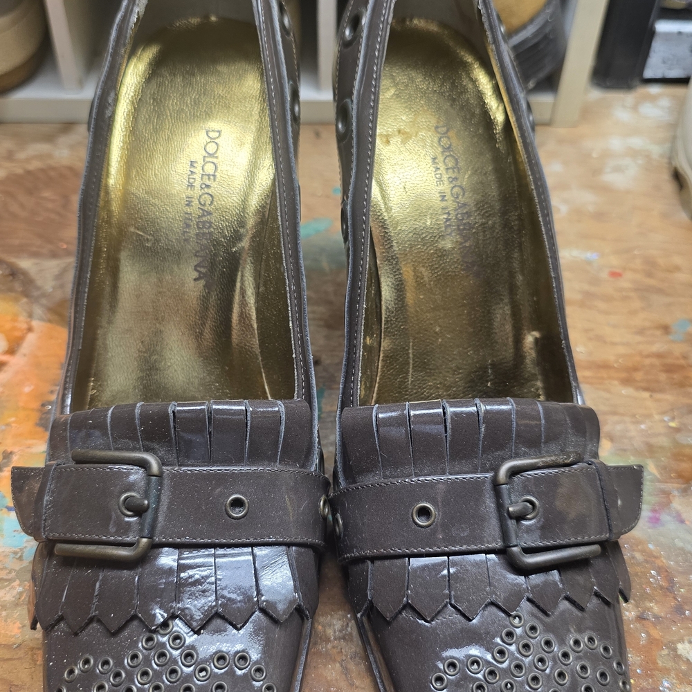 Dolce & Gabbana Women's Brown Leather Shoes